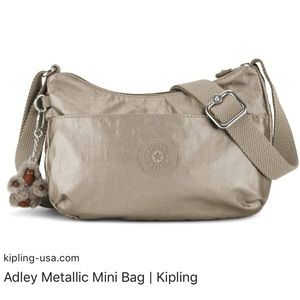 Kipling Adley Mini Bag -  Metallic Pewter
